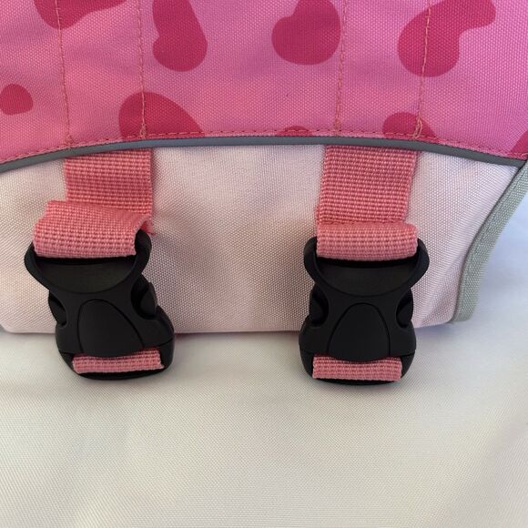 Dog Life Vest Jacket Size L Pink Alligator Adjustable Straps Handle Leash Ring - Picture 3 of 12